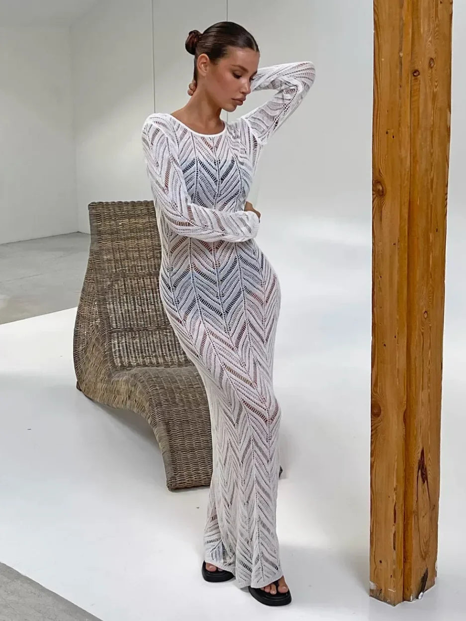 Ava Veil Long Dress