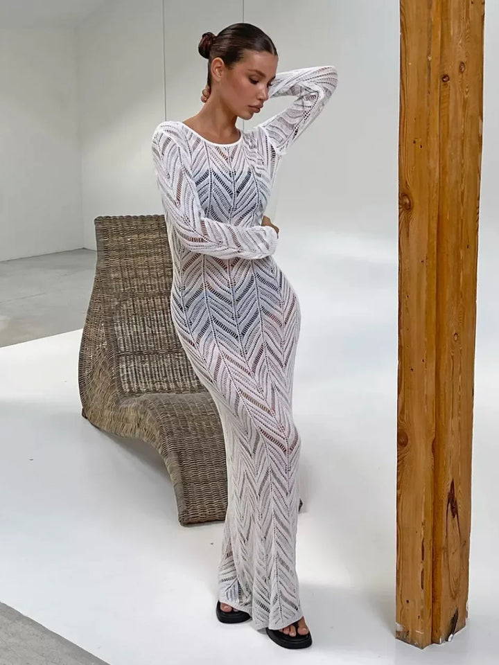 Ava Veil Long Dress