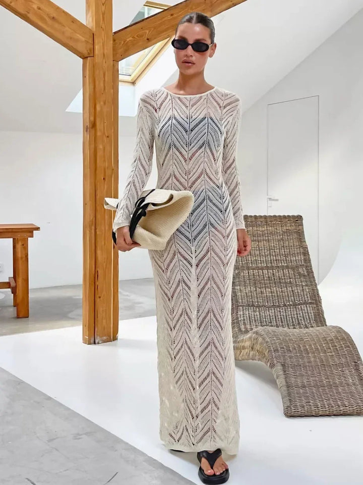 Ava Veil Long Dress