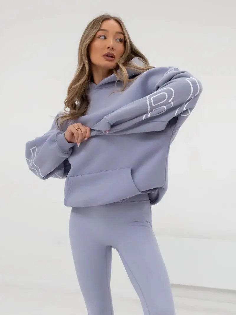 BLAKE Oversized Cropped Hoodie