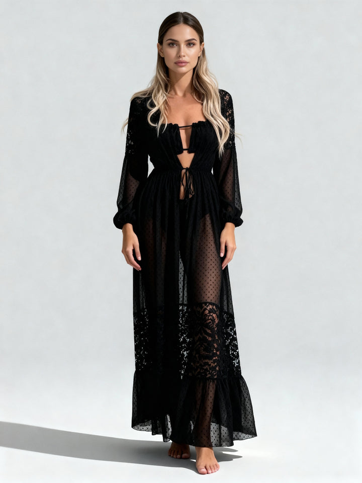 Alana Boho Lace Beach Kimono