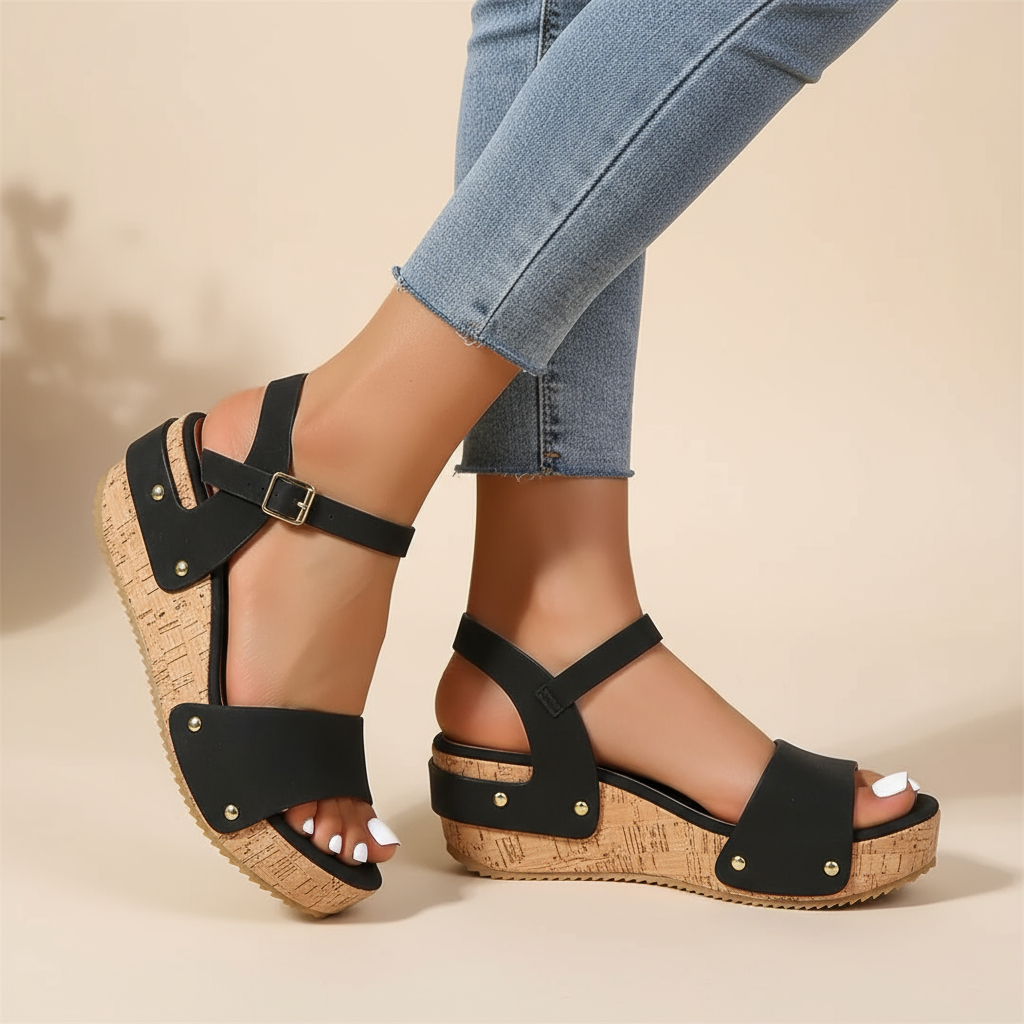 Elaria - Chic Wedge Sandals