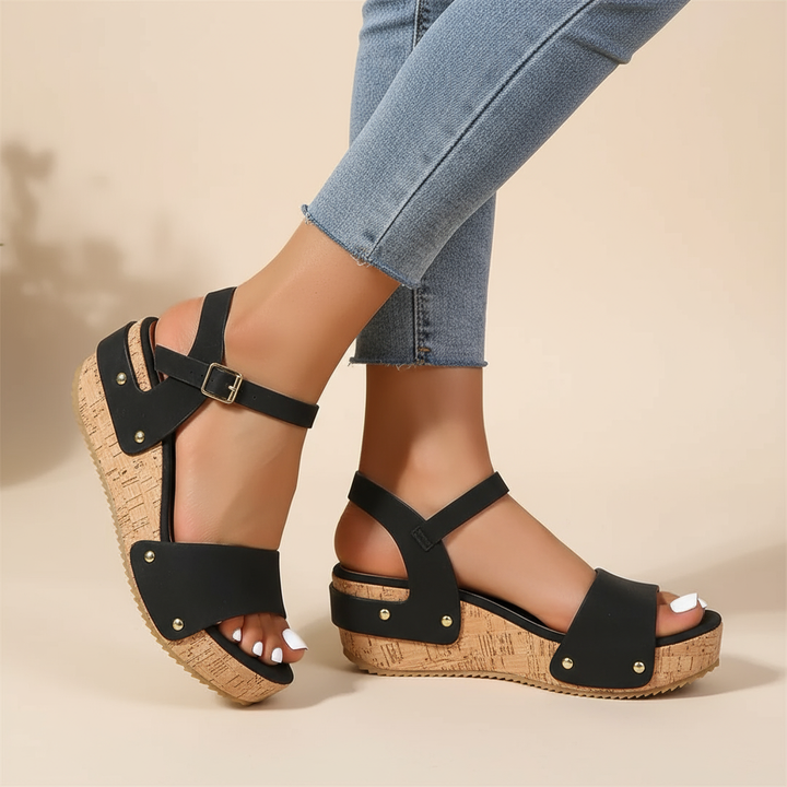 Elaria - Chic Wedge Sandals