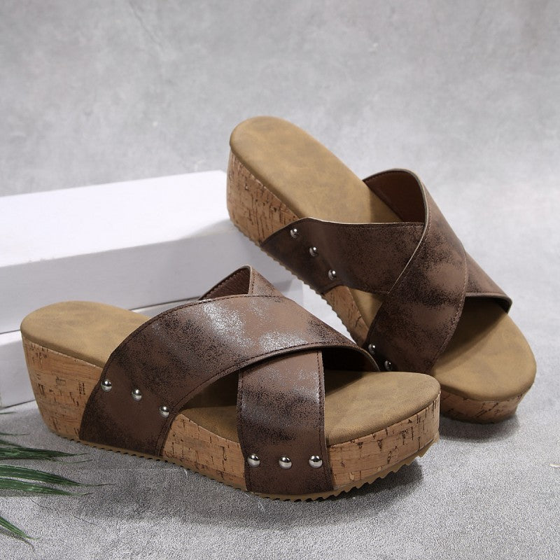 Elara - Bohemian Wedge Sandals